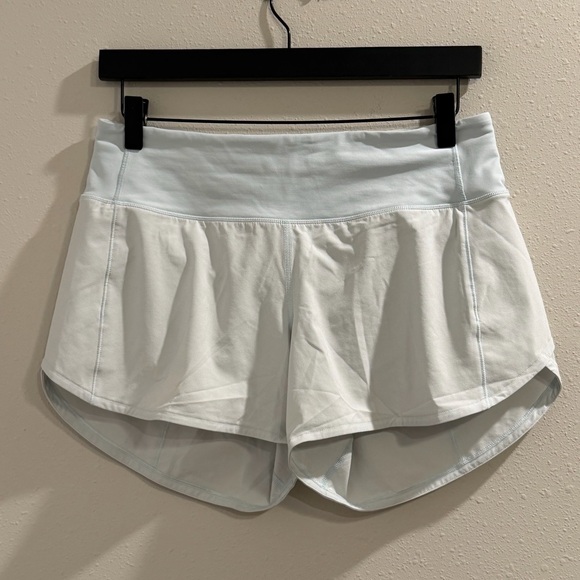 lululemon athletica Pants - Lululemon Size 6 Powder Blue Speed Up Short Long 4” Lined Running Performance